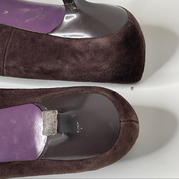Tyler Richard Tyler brown suede shoes size 7.5 - Picture 11 of 12